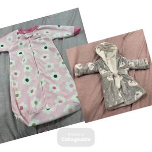 Cozy Pink and Gray Kids Pajama Set